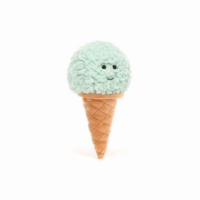 Jellycat Irresistible Ice Cream Mint Australia | 054367MJZ